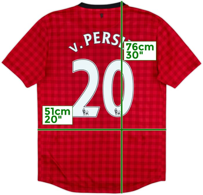 2012-13 Manchester United Home Shirt V.Persie #20 - 5/10 - (M)