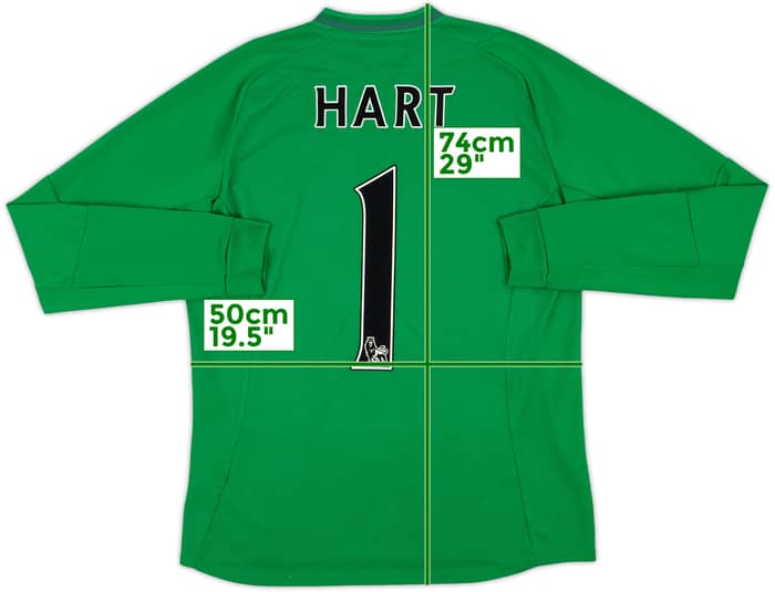 2012-13 Manchester City GK Shirt Hart #1 - 8/10 - (M)