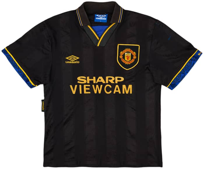 1993-95 Manchester United Away Shirt Cantona #7 - 8/10 - (S)