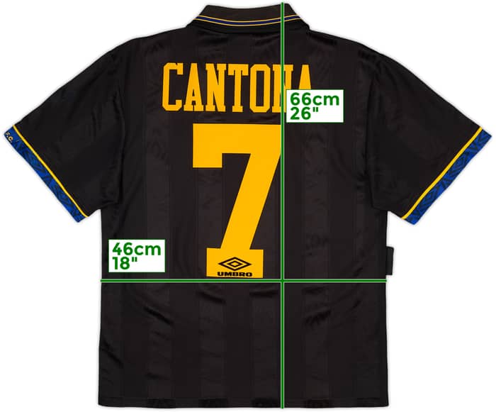 1993-95 Manchester United Away Shirt Cantona #7 - 8/10 - (S)