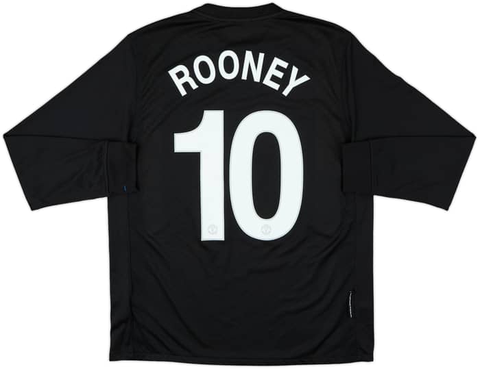 2009-10 Manchester United Away L/S Shirt Rooney #10 - 8/10 - (M)