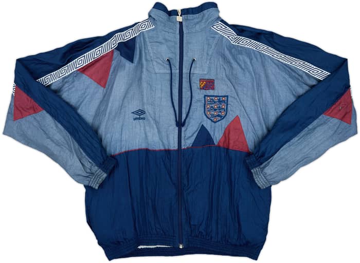 1990-92 England Umbro Track Jacket - 4/10 - (L)