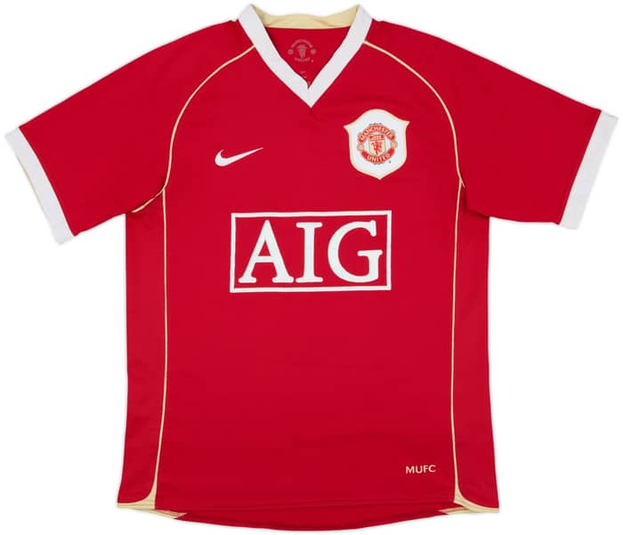 2006-07 Manchester United Camiseta de Local - 6/10 - (XL.Boys)