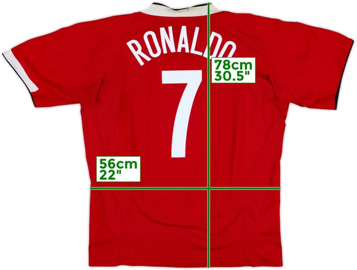 2004-06 Manchester United Home Shirt Ronaldo #7 - 7/10 - (XL)