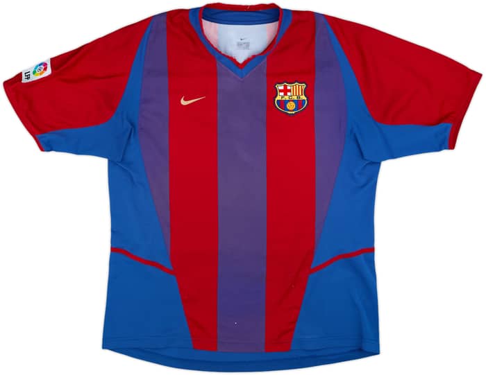 2002-03 Barcelona Home Shirt Xavi #6 - 6/10 - (XL)