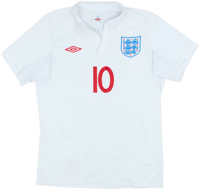 2009-10 England Home Shirt Rooney #10 - 6/10 - (S)