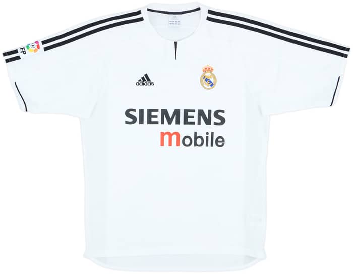 2003-04 Real Madrid Home Shirt Zidane #5 - 8/10 - (M)