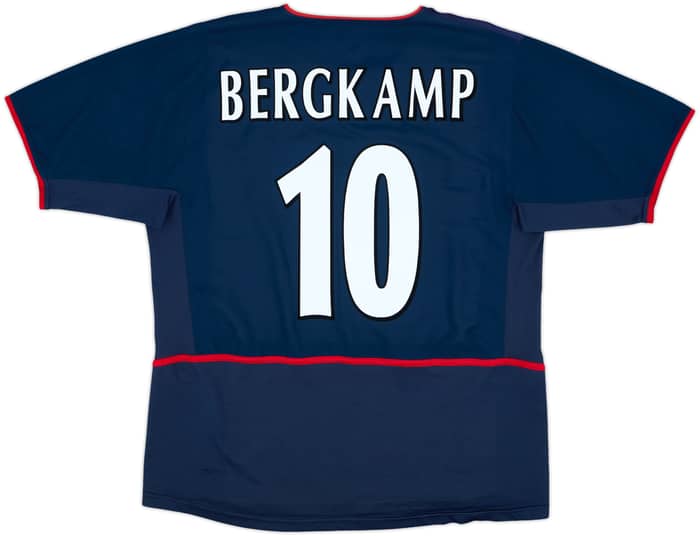 2002-04 Arsenal Away Shirt Bergkamp #10 - 8/10 - (L)
