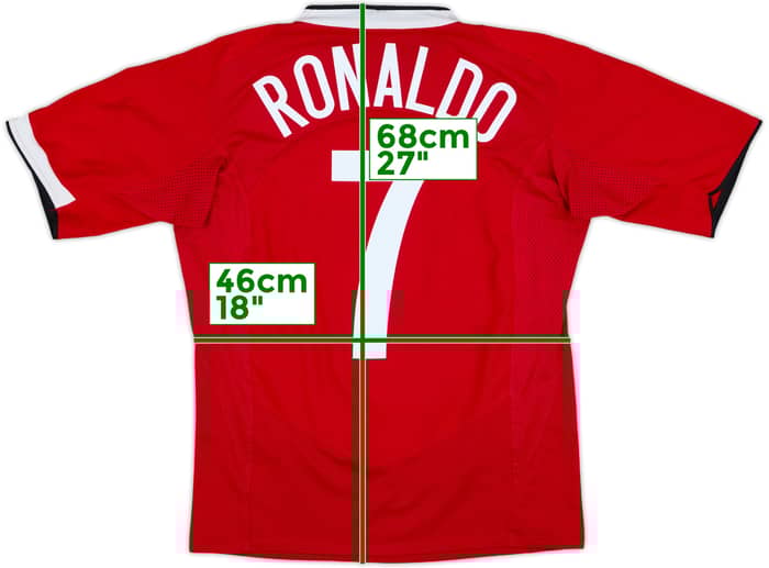 2004-06 Manchester United Home Shirt Ronaldo #7 - 5/10 - (M)