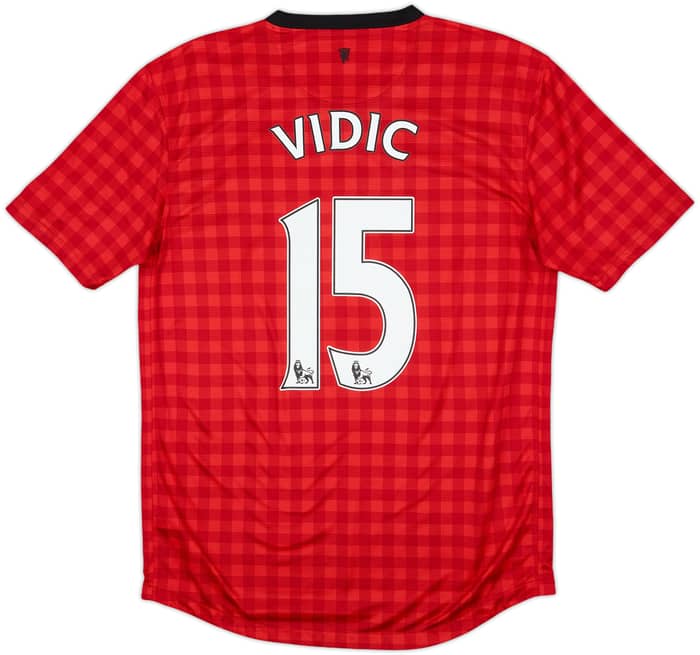 2012-13 Manchester United Home Shirt Vidic #15 - 6/10 - (M)