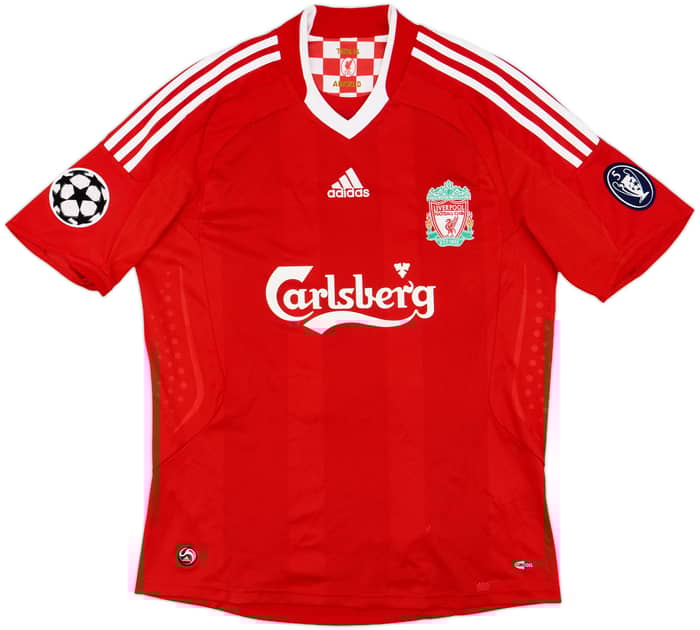 2008-10 Liverpool Home Shirt Gerrard #8 - 7/10 - (M)