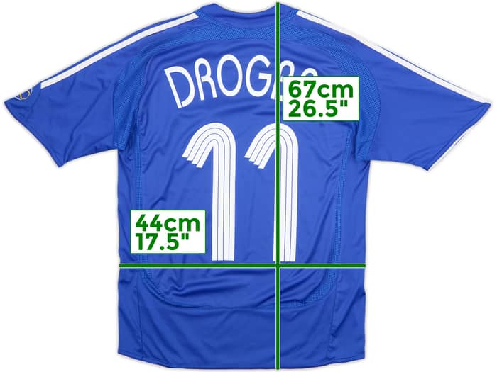 2006-08 Chelsea Home Shirt Drogba #11 - 8/10 - (L.Boys)