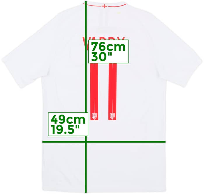 2018-19 England Home Shirt Vardy #11 - 6/10 - (M)