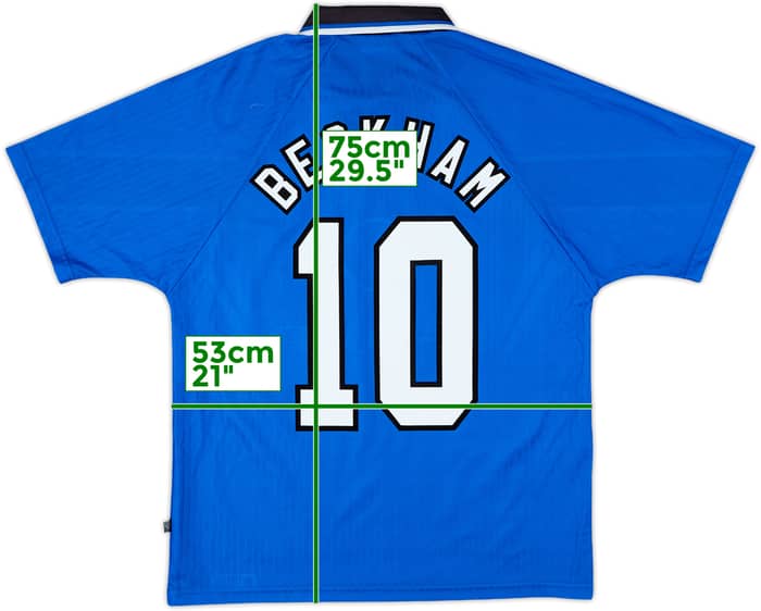 1996-98 Manchester United Third Shirt Beckham #10 - 10/10 - (M)