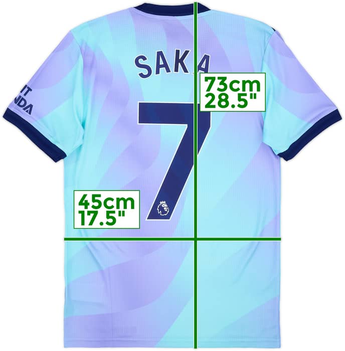 2024-25 Arsenal Authentic Third Shirt Saka #7 (S)