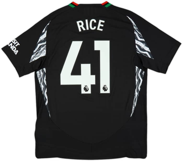2024-25 Arsenal Authentic Away Shirt Rice #41 (L)