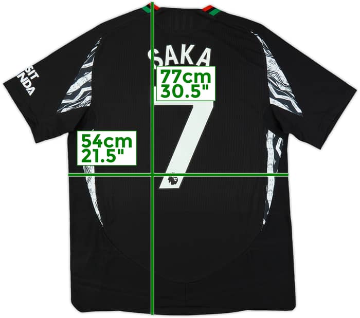 2024-25 Arsenal Authentic Away Shirt Saka #7 (L)