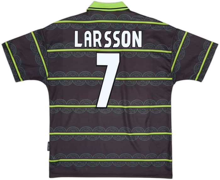 1999-00 Celtic Away Shirt Larsson #7 - 8/10 - (L)