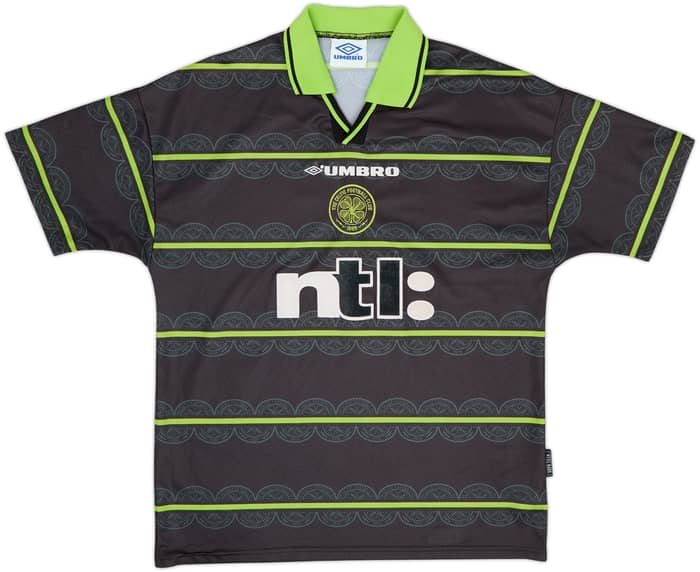 1999-00 Celtic Away Shirt Larsson #7 - 8/10 - (L)