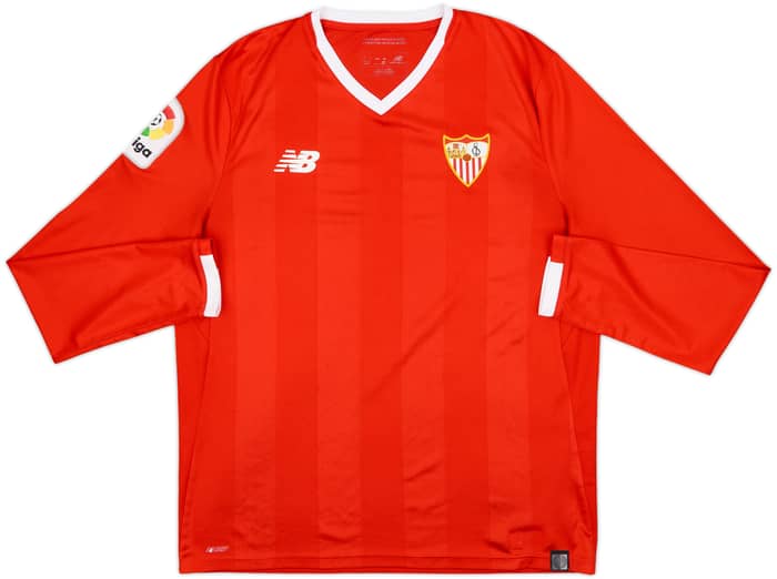2017-18 Sevilla Away L/S Shirt - 8/10 - (L)