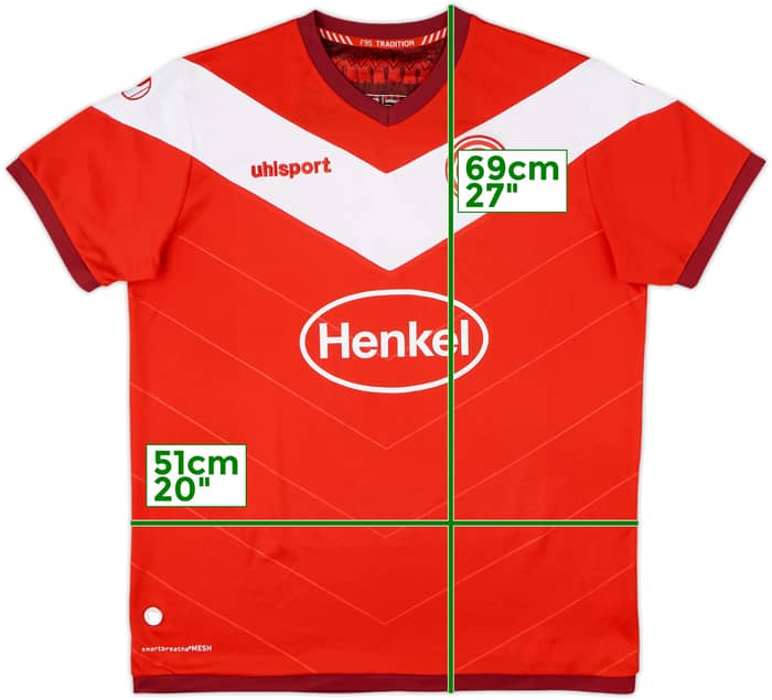 2018-19 Fortuna Dusseldorf Home Shirt - 9/10 - (XL)