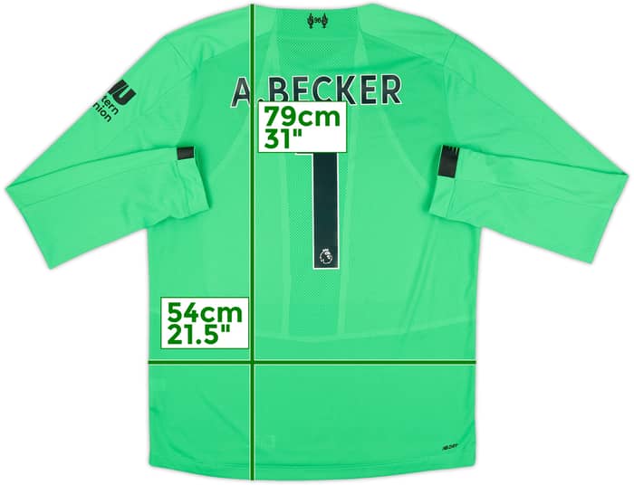 2019-20 Liverpool GK Shirt A.Becker #1 - 7/10 - (L)