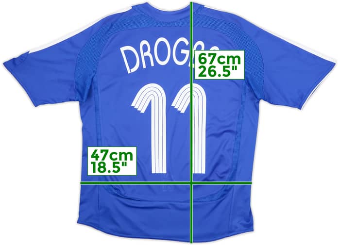 2006-08 Chelsea Home Shirt Drogba #11 - 8/10 - (XL.Boys)