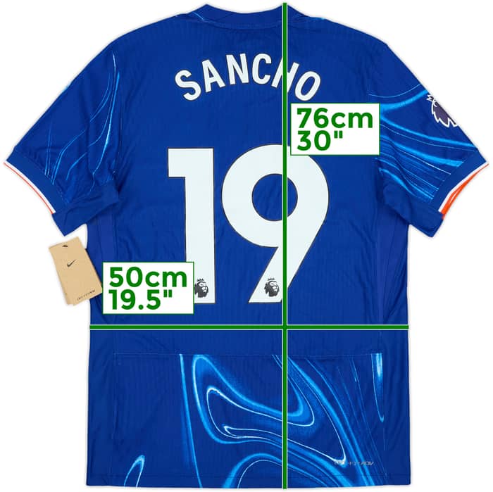 2024-25 Chelsea Authentic Home Shirt Sancho #19 (M)