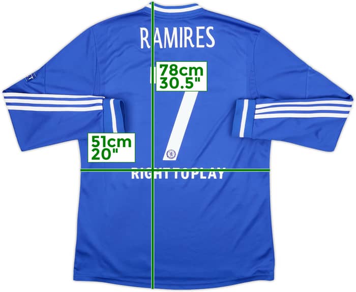 2013-14 Chelsea Home L/S Shirt Ramires #7 - 7/10 - (L)