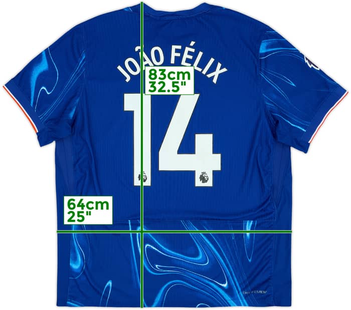 2024-25 Chelsea Authentic Home Shirt Joao Felix #14 - 5/10 - (XXL)