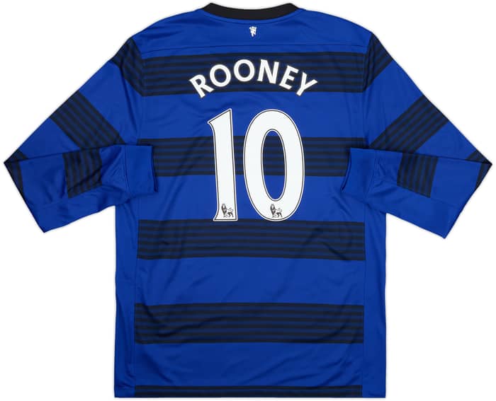 2011-13 Manchester United Away L/S Shirt Rooney #10 - 10/10 - (L)