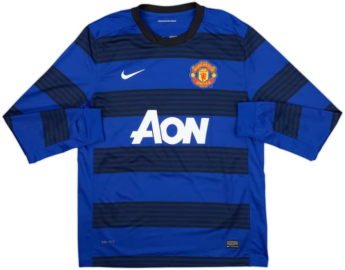 2011-13 Manchester United Away L/S Shirt Rooney #10 - 10/10 - (L)