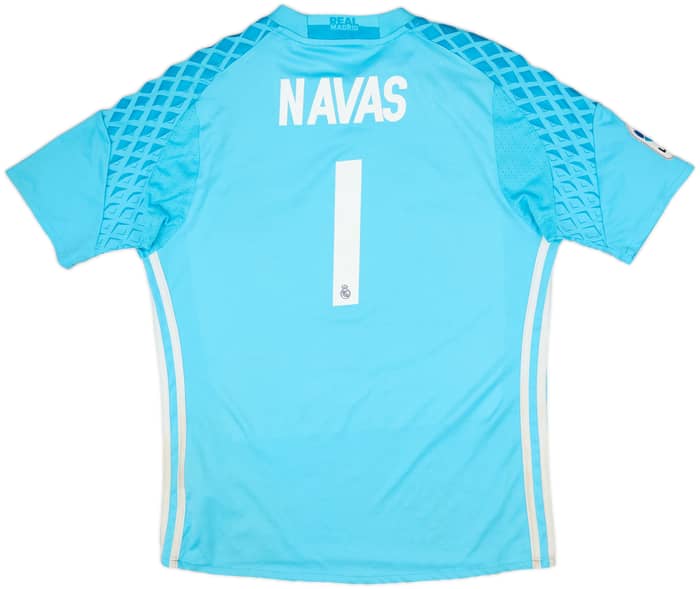 2016-17 Real Madrid GK S/S Shirt Navas #1 - 6/10 - (L.Boys)
