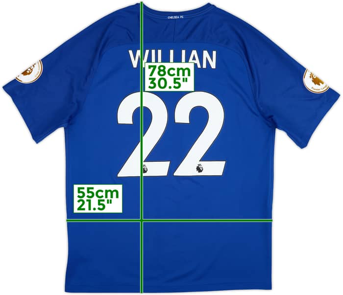 2017-18 Chelsea Camiseta Local Willian #22 - 9/10 - (XL)