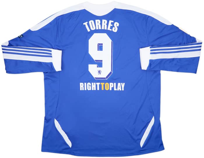 2011-12 Chelsea 'Champions of Europe' Home L/S Shirt Torres #9 - 7/10 - (3XL)