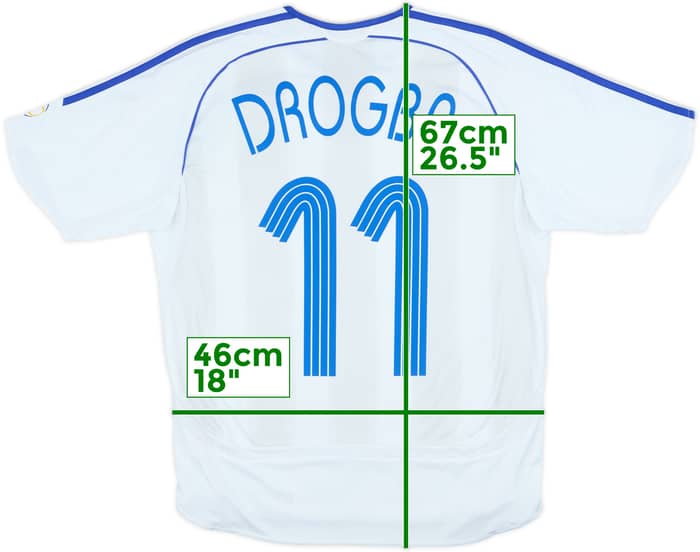 2006-07 Chelsea Away Shirt Drogba #11 - 6/10 - (L.Boys)