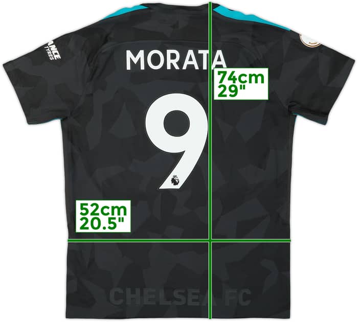 2017-18 Chelsea Authentic Third Shirt Morata #9 - 8/10 - (L)