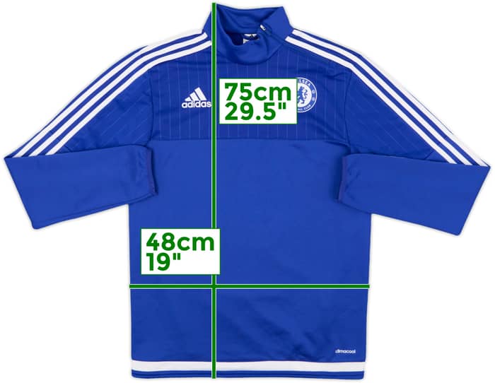 2015-16 Chelsea adidas 1/4 Zip Drill Top - 8/10 - (S)