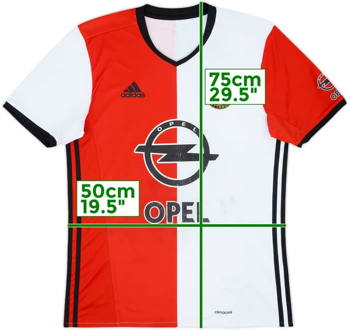 2016-17 Feyenoord Home Shirt Het Legioen #12 - 4/10 - (M)