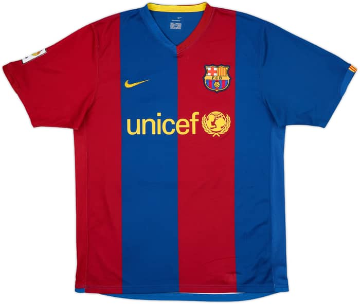 2006-07 Barcelona Home Shirt Ronaldinho #10 - 8/10 - (L)