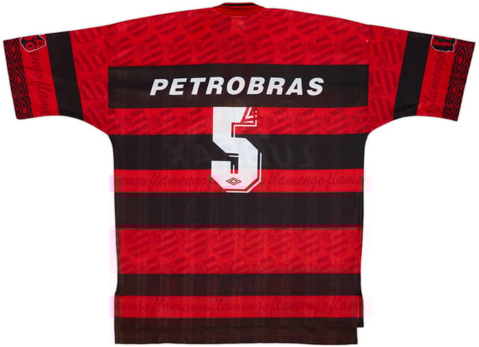 1993-94 Flamengo Home Shirt #5 - 8/10 - (XL)