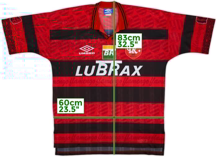 1993-94 Flamengo Home Shirt #5 - 8/10 - (XL)