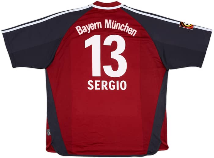 2001-02 Bayern Munich Player Issue Home Shirt Sergio #13 - 8/10 - (XXL)