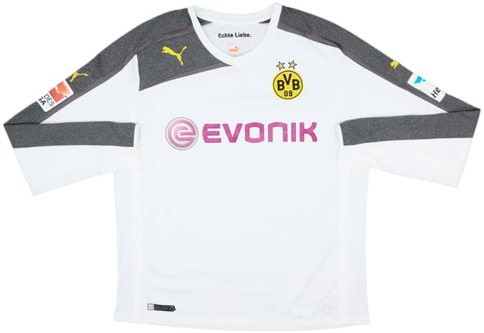 2013-15 Borussia Dortmund Third L/S Shirt - 8/10 - (XL)