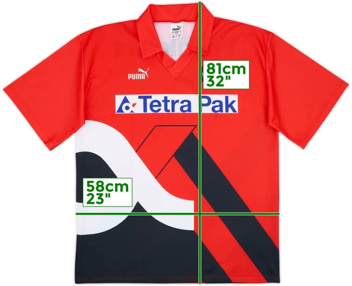 1993-94 Eintracht Frankfurt Home Shirt - 6/10 - (XL)