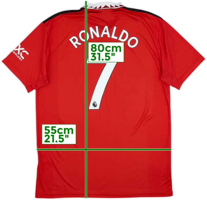2022-23 Manchester United Home Shirt Ronaldo #7 - 6/10 - (XXL)