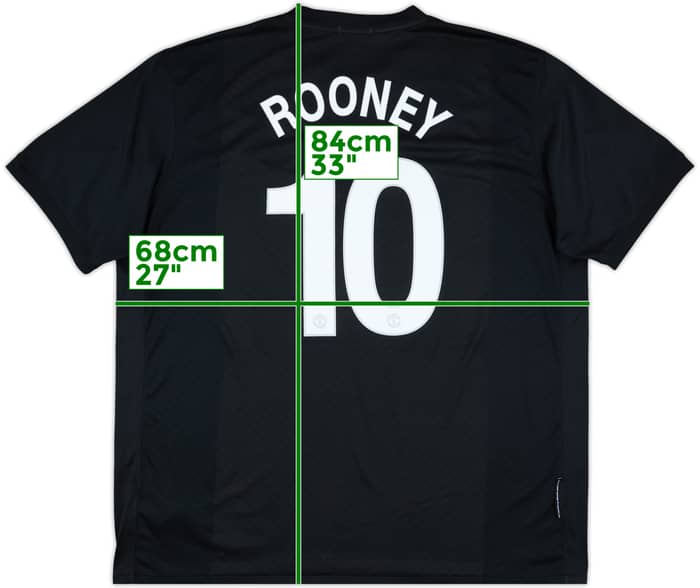 2009-10 Manchester United Away Shirt Rooney #10 - 7/10 - (3XL)
