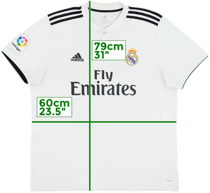 2018-19 Real Madrid Home Shirt - 5/10 - (XL)