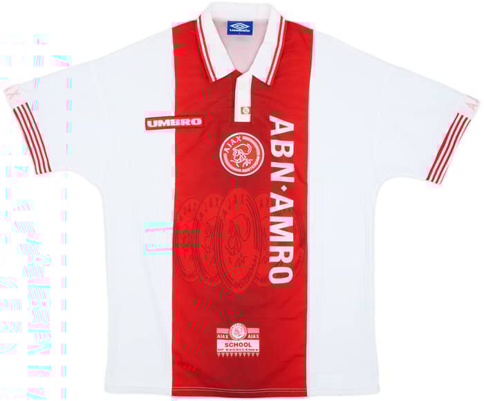 1997-98 Ajax Home Shirt F.De Boer #4 - 8/10 - (L)