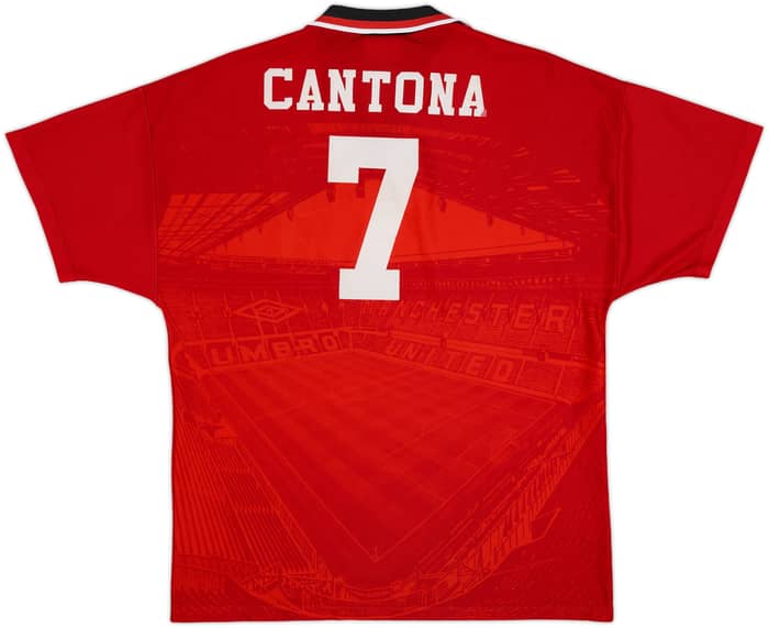 1994-96 Manchester United Home Shirt Cantona #7 - 8/10 - (L)